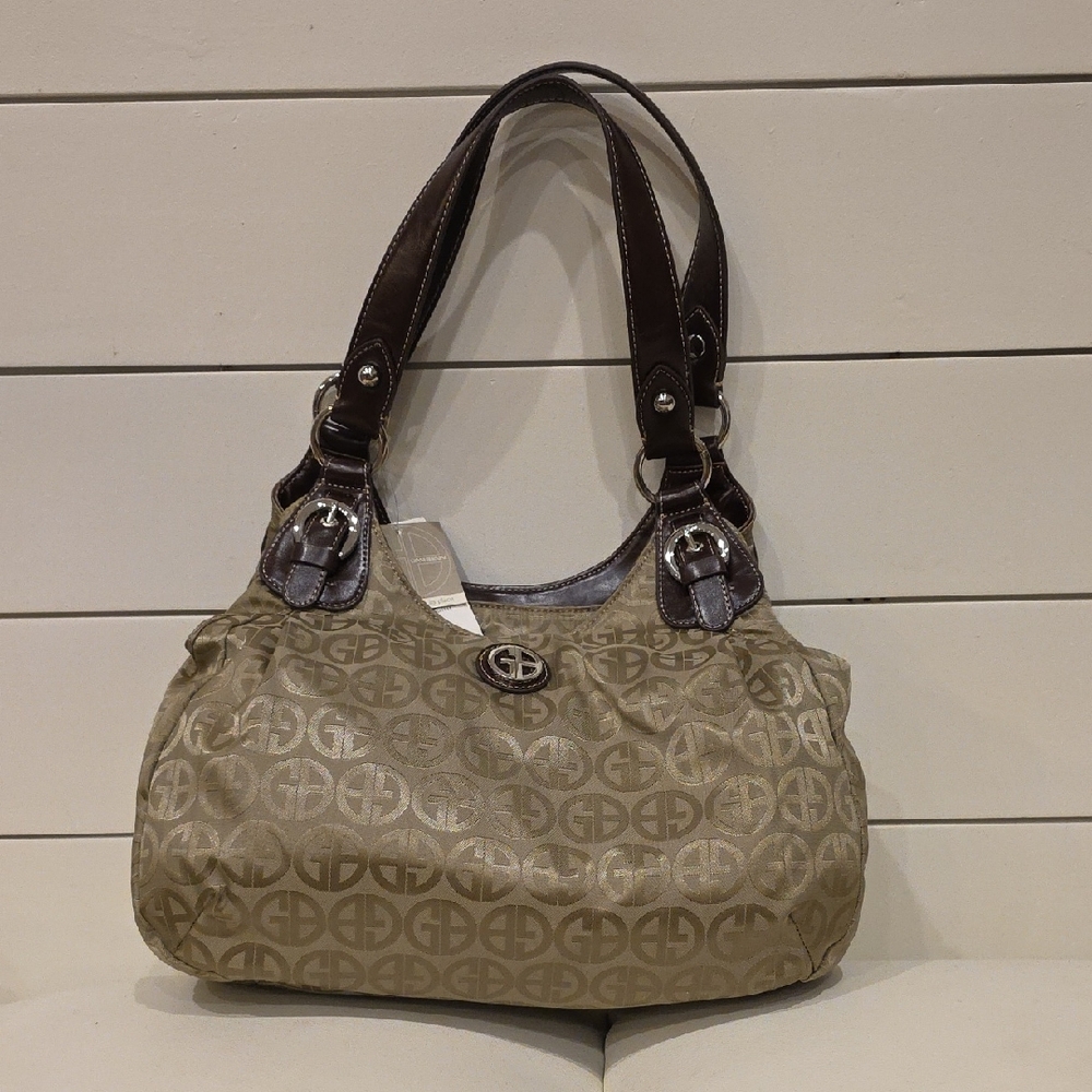 Stylish Beige and Brown Handbag